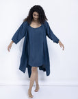 Indigo Slip Dress - Bhoomi