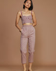 Janie Corset Pant Set Mauve - Bhoomi