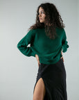 Nina Jumper Dark Green - Bhoomi