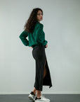 Nina Jumper Dark Green - Bhoomi