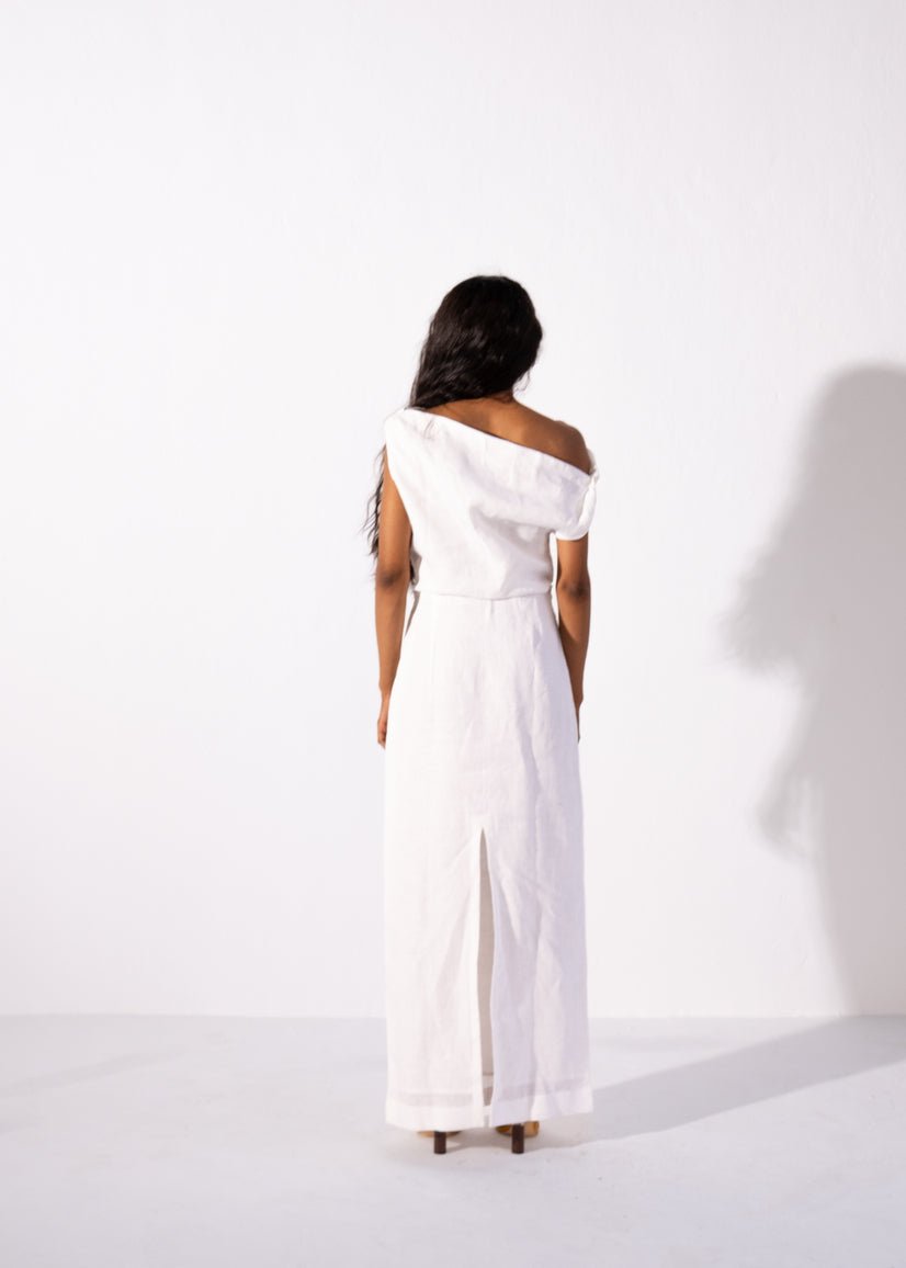 Sabine Dress White - Bhoomi