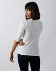 V Neck Rib Top - Bhoomi